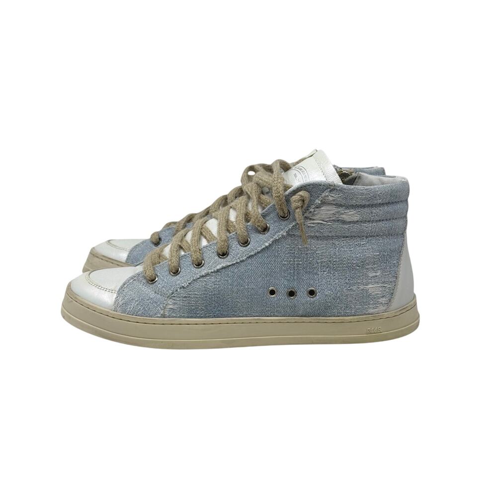 P448 Denim High Top Skate Sneaker Size 40 EU